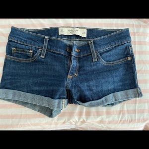 Abercrombie jean shorts, size 00